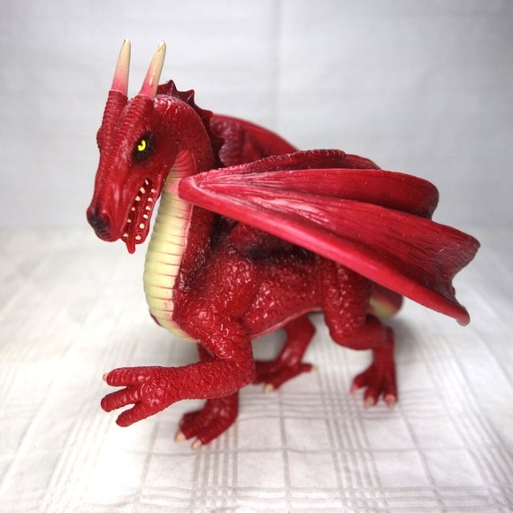 Mojo Red Dragon Fantasy action toy figurine display mythical legends - Picture 1 of 9